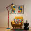 Lampe de travail sur pied réglable Elian Modern Memphis