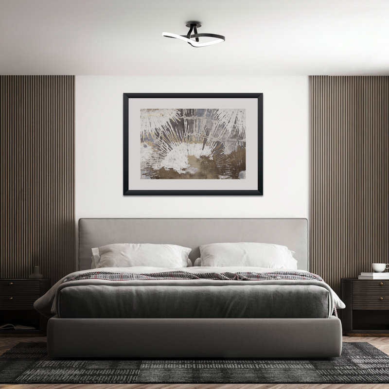 Mobius LED Semi-Flush Mount, Chrome