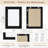 Rectangular Decorative Wall Mirror With Statement Deep Frame, HD Tempered Glass Vanity Mirror For Bathroom, Entryway, Or Bedroom-872761204-872761207
