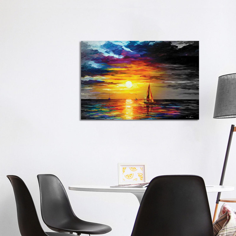 Touch of horizon - reproduction d'art murale - toile encadrée, H 26 po x l 40 po, Toile tendue, Ne s’applique pas