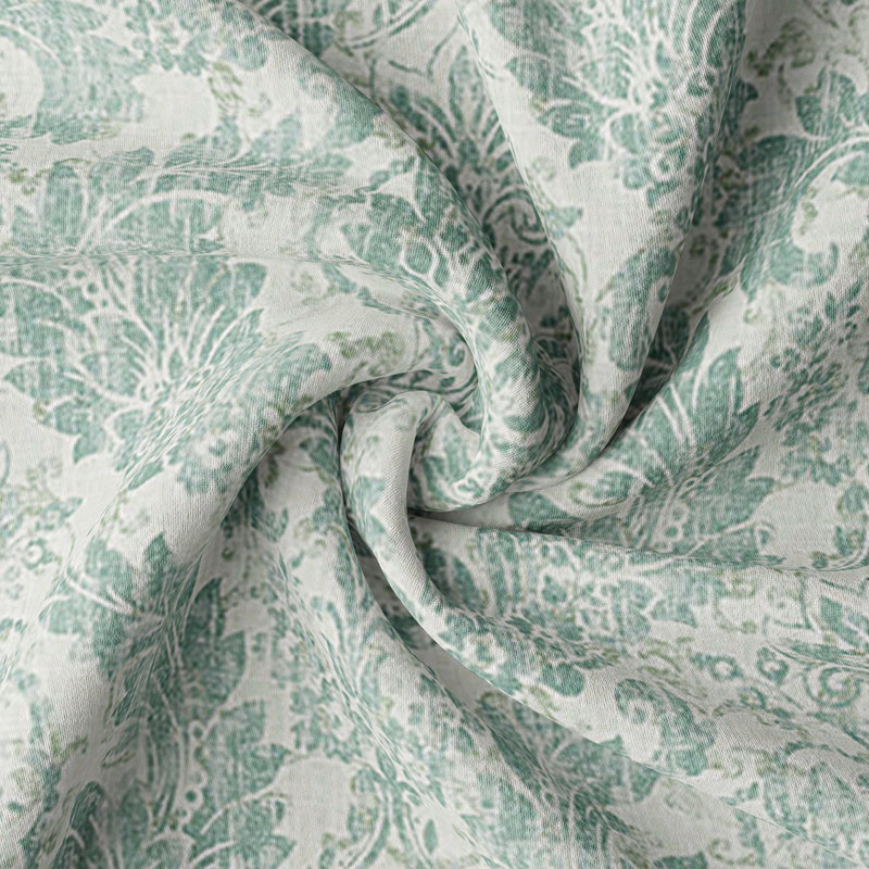 Bordeau Linen Bed Skirt, King, 15", Mist