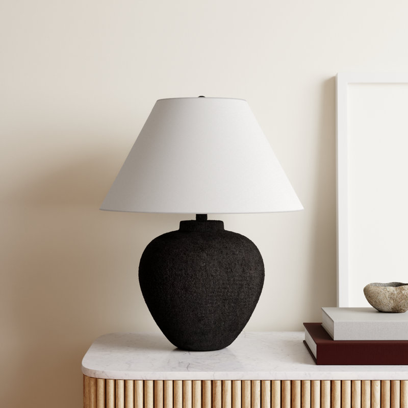 Hive Resin Table Lamp, Black