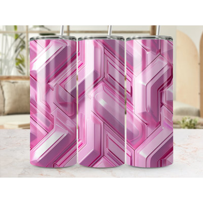Choose Handmade Tumblers 591ml Vacuum Insulated Stainless Steel (18/8) Travel Tumbler with Straw