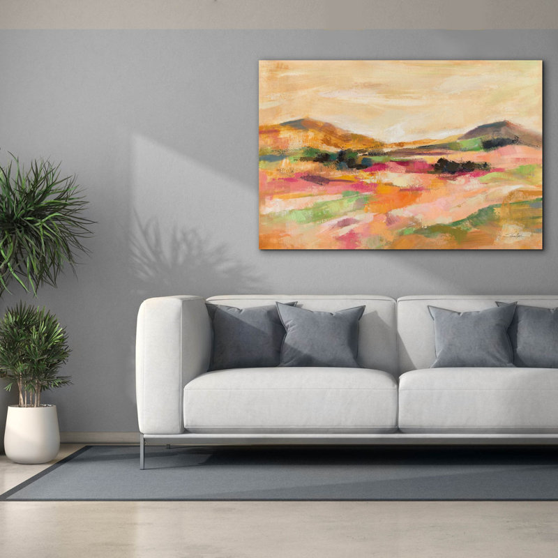  «California Bloom» par Silvia Vassileva, art mural sur toile, 60 po x 40 po, H 40 po x l 60 po