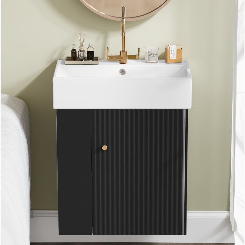 Meuble-lavabo flottant Modern, Black