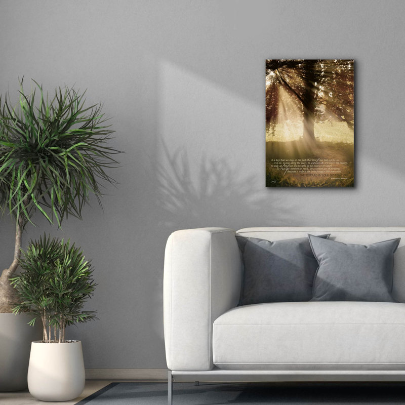 «Stay on the Path» par Marla Rae, estampe numérique sur toile, L 18 po x H 26 po x P 2,4 po