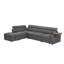 Canapé modulaire en tissu avec repose-pieds-548773638