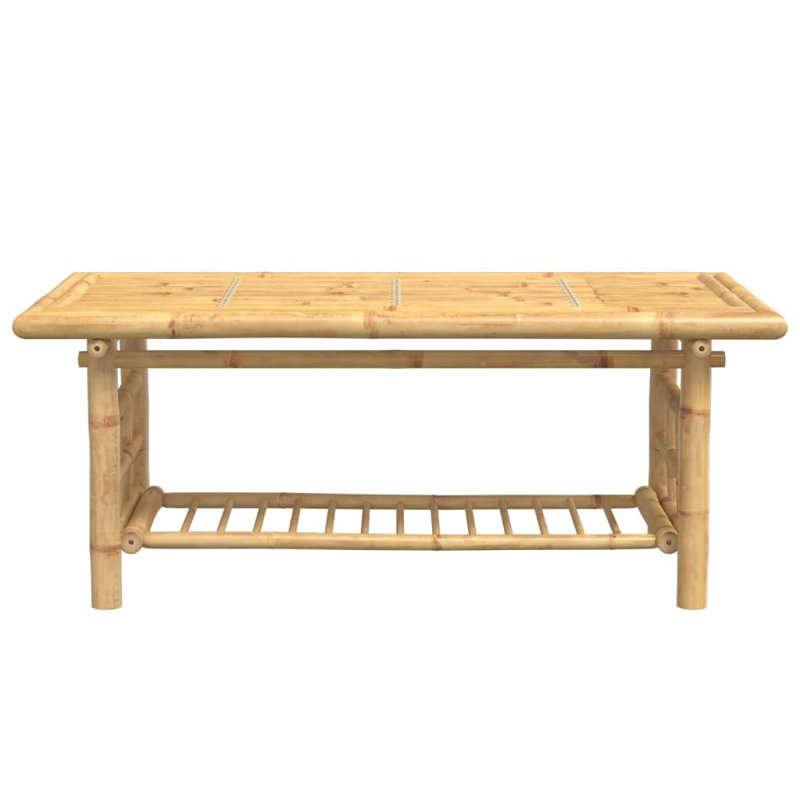 Bay Isle Home™ Coffee Table Bamboo, 17.7"H x 43.3"L x 21.7"W