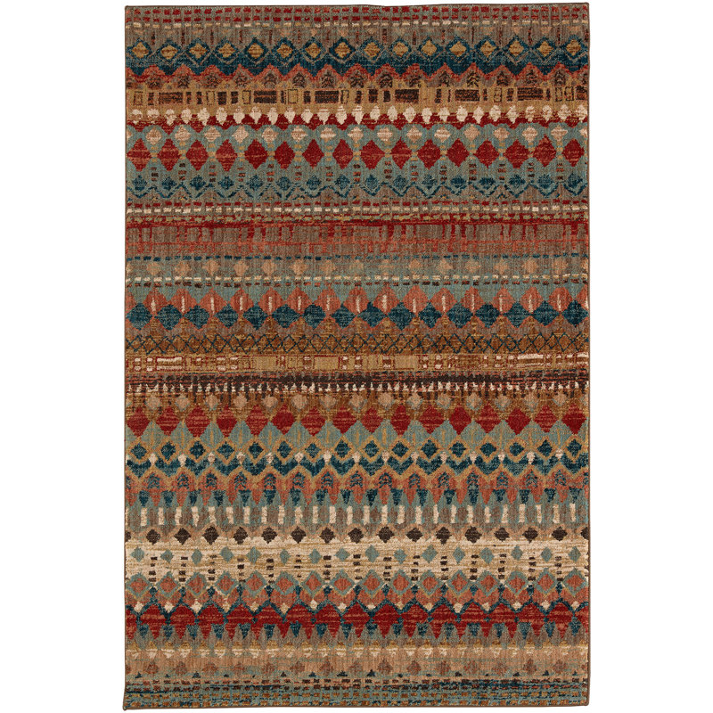 Tapis intérieur en polyester tissé Spice Market, Rectangle 8 pi x 11 pi