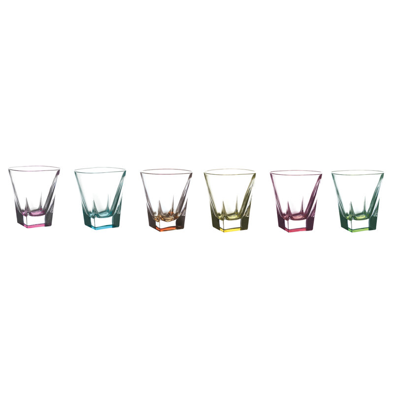 Ensemble de verres à découpage en cristal 2 oz 6 pièces Logic