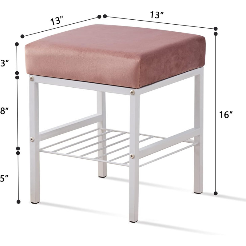 Multifonctionnel Tabouret de coiffeuse Repose-pieds en velours Repose-pieds Tabouret à langer Repose-pieds Repose-pieds Petit repose-pieds Repose-pieds Repose-pieds