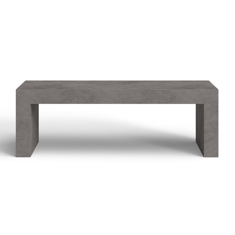 Columbia Concrete Outdoor Bench, Gray Performance