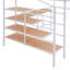 Lit mezzanine double en métal avec bureau et échelle de rangement latérale-829429329