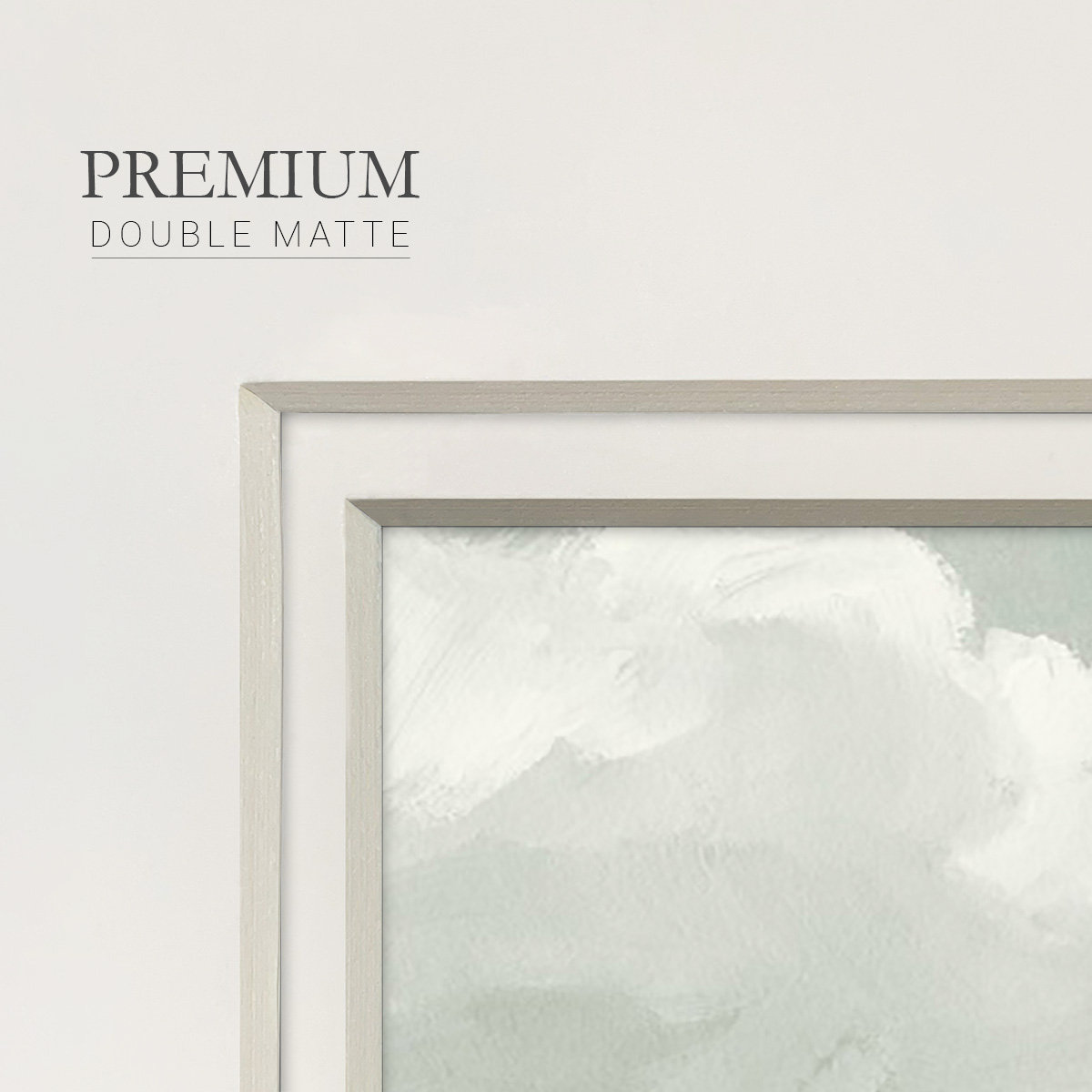 Gray Stone Sky III, 17" H x 17" W x 1.25" D, Gray