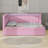 Upholstered Platform Bed With USB Ports And LED Belt, With Trundle-1494396158