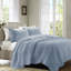 Courtepointe réversible 3 pièces à rebord festonné double / grand - extérieur en microfibre, rembourrage de 10% d'autres fibres, lavable, style campagnard en couche extérieure, rembourrage en coton, classique-117583372-117583373