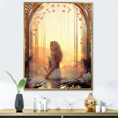 Art nouveau, grâce mystérieuse - impression
