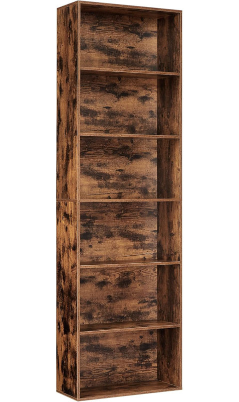 181.4cm H x 54.9cm W Bookcase, Brown