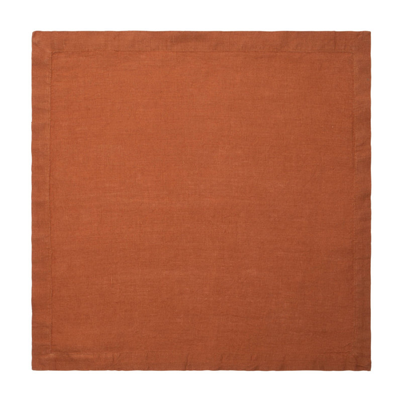 Linen Square Napkin, Paprika