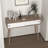 Entryway Table With 2 White Sliding Doors, Console Table With Storage Space And Wood Legs,Sofa Table Behind Couch For Hallway, Living Room, Natural Colour