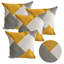 Offerman Abstract Square Throw Pillow Cover