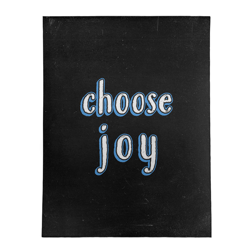 Tapis en poly-chenille choose tableau noir style, Rectangle 5 pi x 7 pi