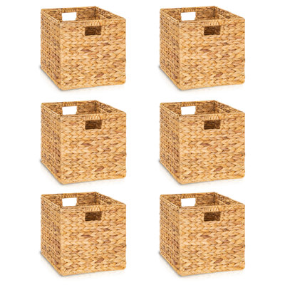 Paniers de rangement en osier 10,6 x 10,6 po Trevietdecor