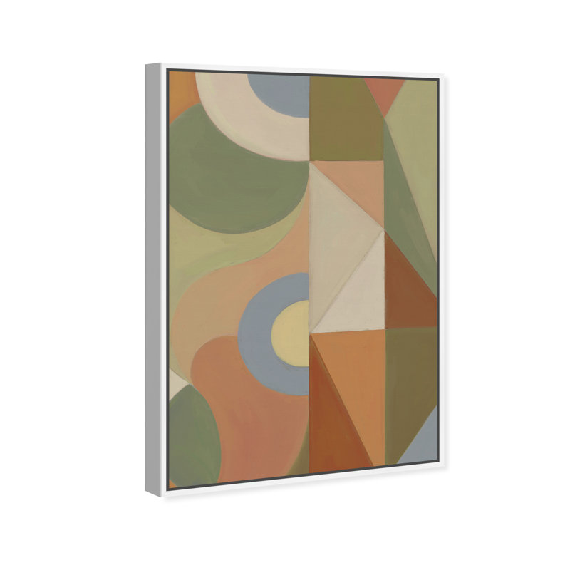 Adore You Canvas Abstract Print by Oliver Gal, Black Frame, 10 x 15, White Floater Frame, 11"H x 16"W