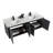 72'' Double Bathroom Vanity with Carrara Quartz Top-584364828-584364800
