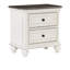 Table de chevet 2 tiroirs Traditional