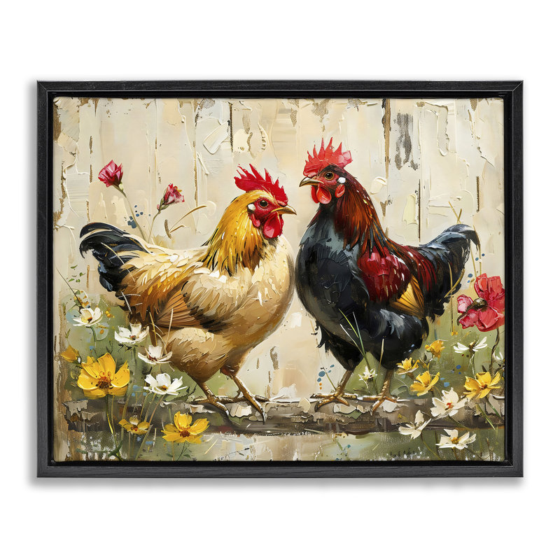 Cadre flottant Country Chic, H 17 po x l 21 po, Cadre flottant noir de jais