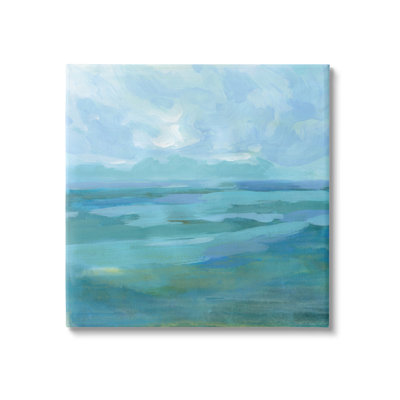 Paysage abstrait de vagues de la mer par Victoria Barnes - Peinture