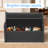 80 Gallon Rattan-style Lockable Outdoor Storage Bench, Water Resistant Resin-124987927