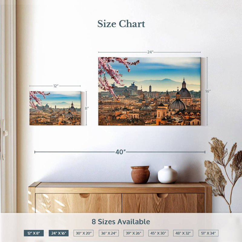 Ravi Rome, 16" H x 24" W