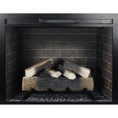 Electric Fireplace 33 Inch Insert: Smokeless, Touch Panel Heater, 1500W, 4 Flame Colors, Adjustable Brightness & Speed, /Ul , 5000 /H, 400 Sq. Ft. Hea