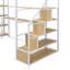 Lit mezzanine en métal avec escalier