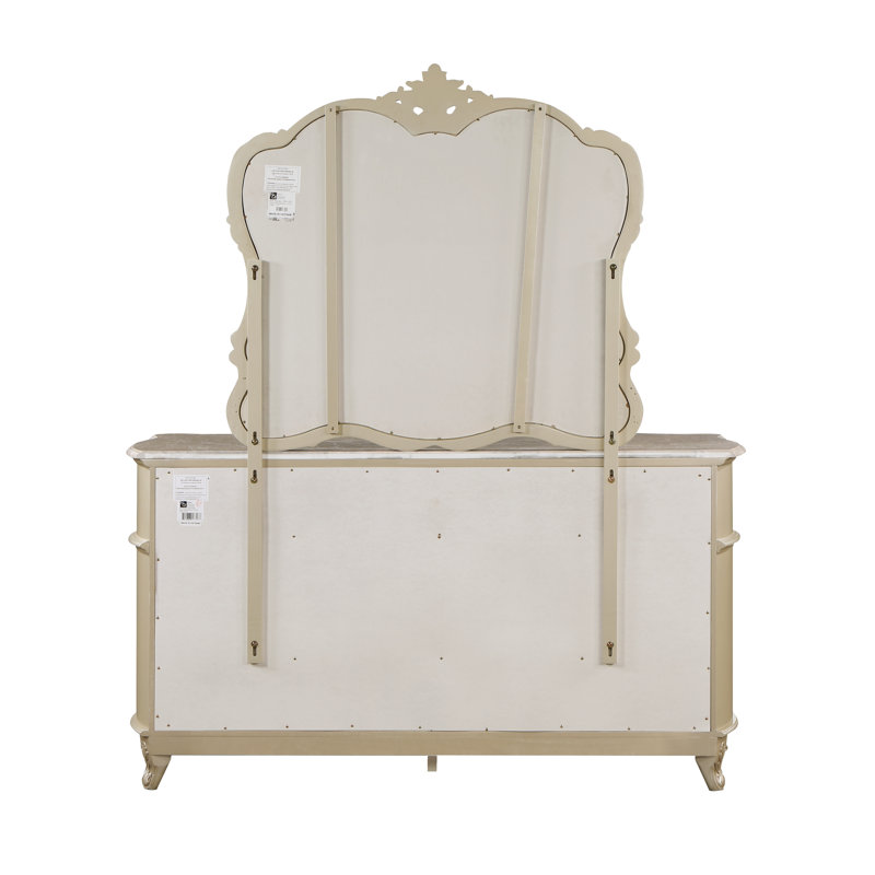 champagne colored dresser Scotts Square Dresser with Mirror
