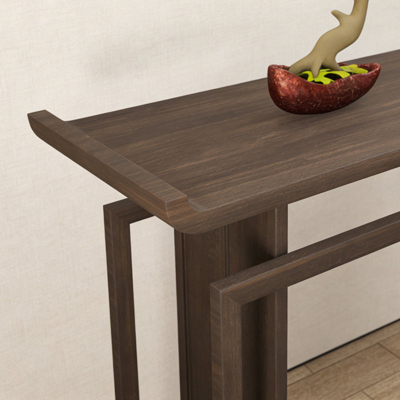 Console de style chinois rétro, H 33,9 po x l 70,9 po x P 14,2 po