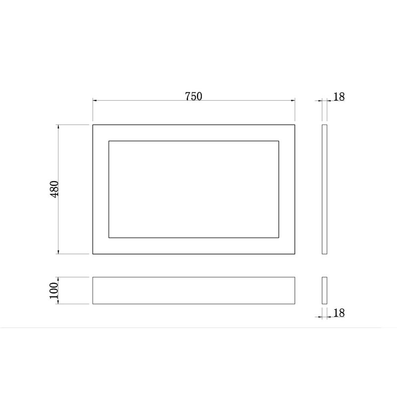 Traditional Bathroom Bathtub Adjustable 18Mm MDF Bath Panel 750Mm End Panel