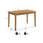 Ensemble de salle à manger en bois de chêne naturel antique, table de salle à manger en bois massif et 4 chaises d'appoint avec coussin, meubles de salle à manger peu encombrants, brun