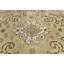 Tapis oriental délavé semi-antique à motif floral beige 7 pi 6 po x 10 pi 8 po
