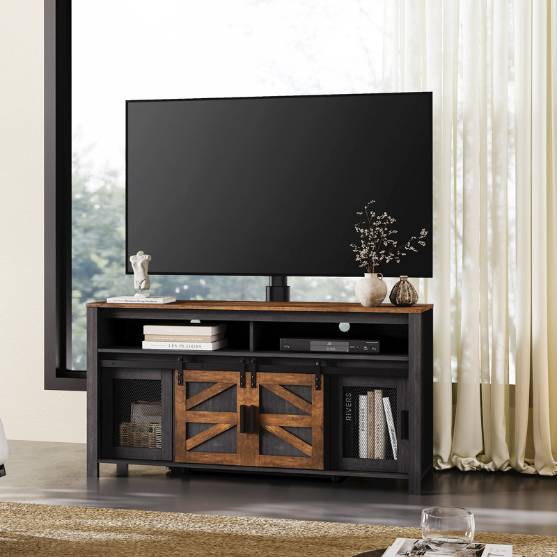 Retro Style Tv Mount And Cabinet Two-in-one