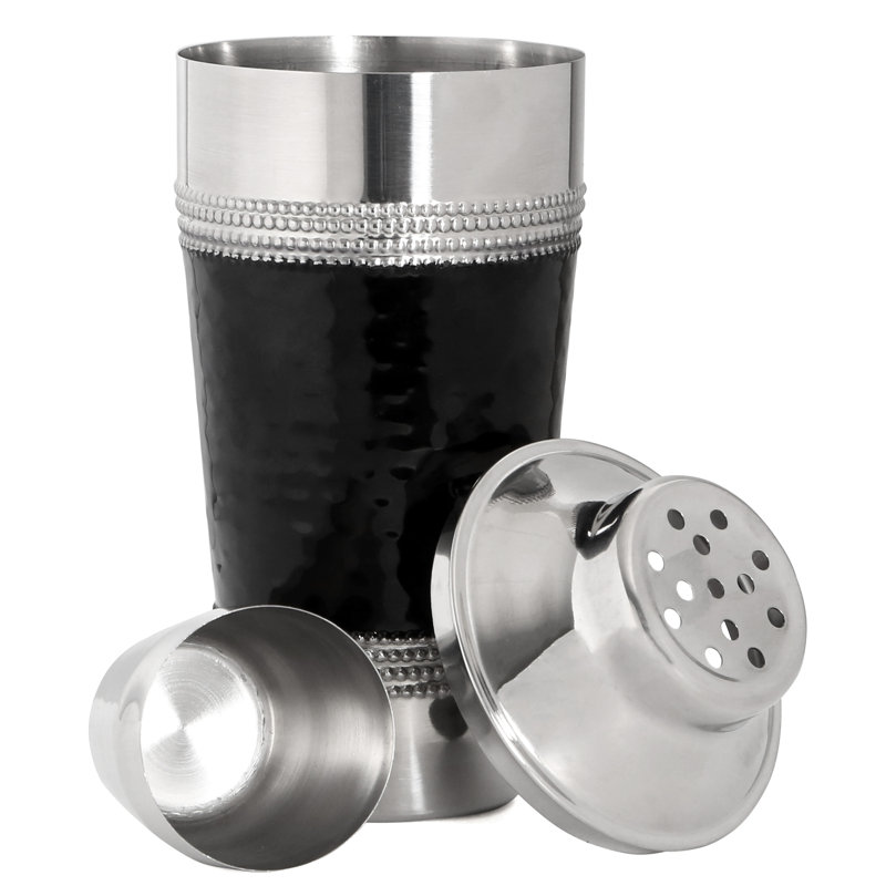 Maspeth Stainless Steel Ashtray, Black/Silver