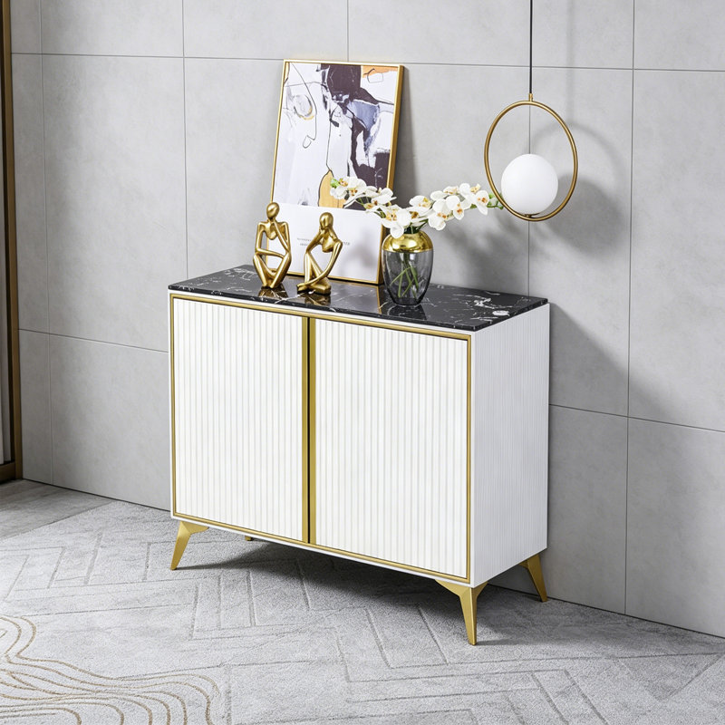 Elegant and simple storage accent cabinet
