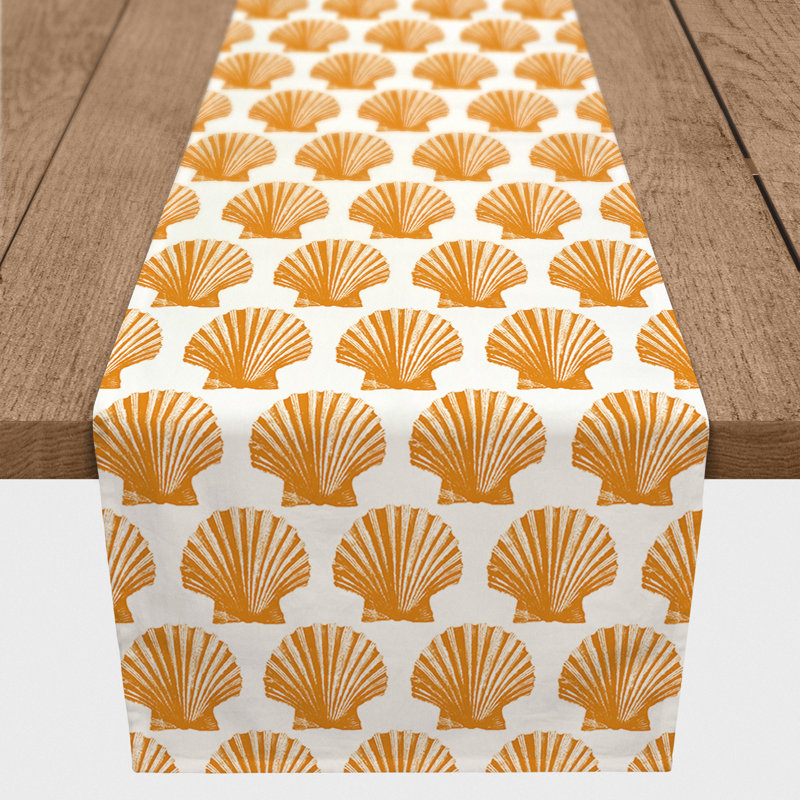 Chemin de table Anmarie, 72 po x 16 po, Orange