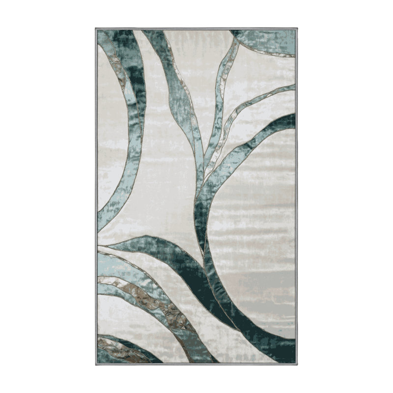 Tapis brun lavable à la machine, Rectangle 2 pi x 3 pi