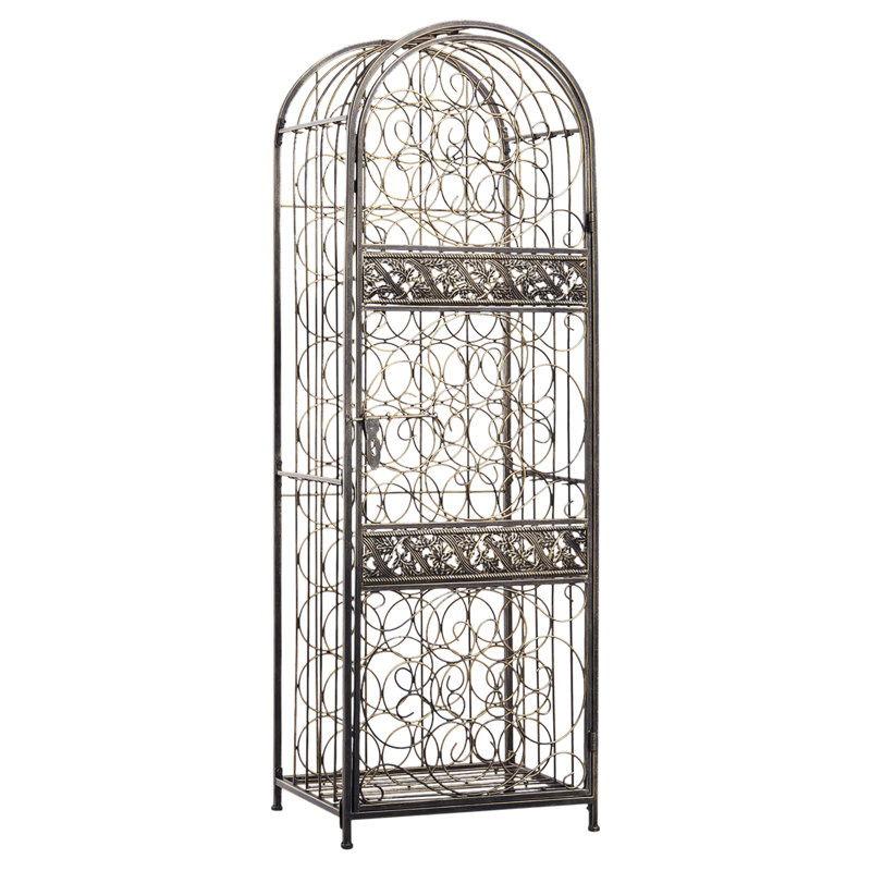 Zeppelin 45 Bottle Floor Wine Bottle Rack in Brown