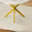 Extendable Pedestal Dining Table With X-metal Legs