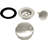45" Cable Drive Pop-Up Bathtub Drain Trim with PVC Fittings and Rotary Overflow-37746823