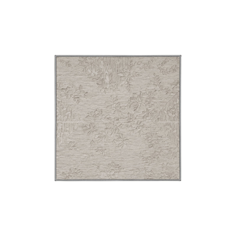 Silky Soft Plush Gray Area Rug, Square 7'